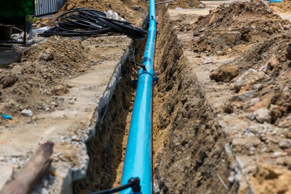 Water Pipeline Installation in Easton