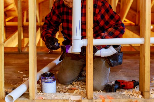 New Home Plumbing in Easton