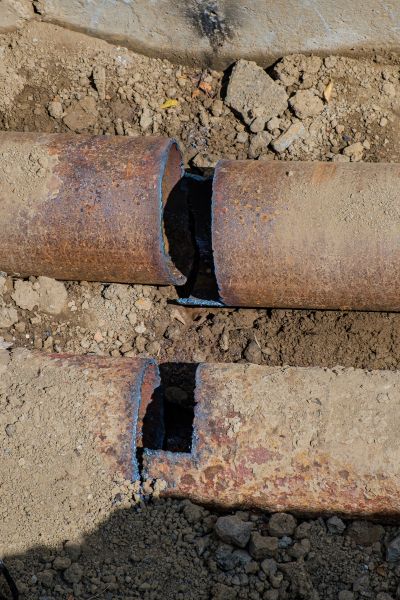 Corroded Pipe Repair in Easton