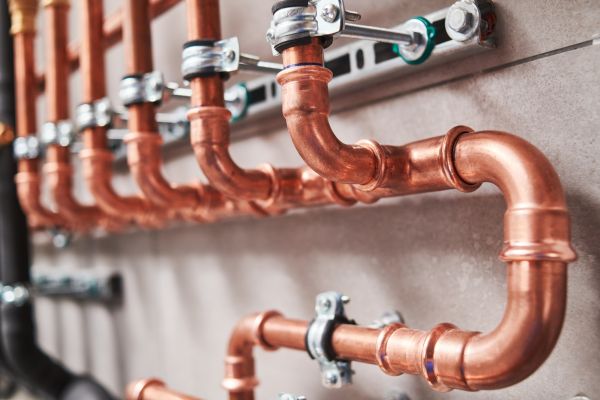 Copper Plumbing Installation in Easton