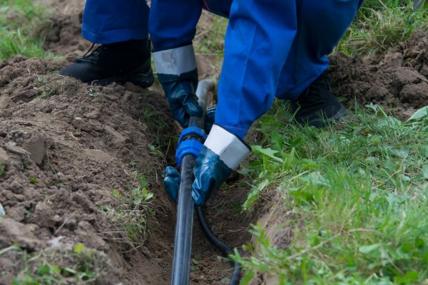 Water Line Installation in Easton