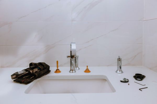 Porcelain Sink Installation in Easton